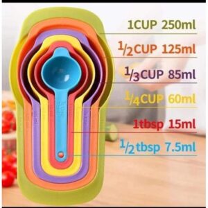 Baking Measuring Cups and Spoons Set - Precision 6-Piece Kit