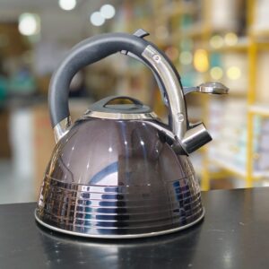 Alternative view of Edenberg Whistling Kettle - Timeless Enamel Design, Suitable for All Cookers Including Induction